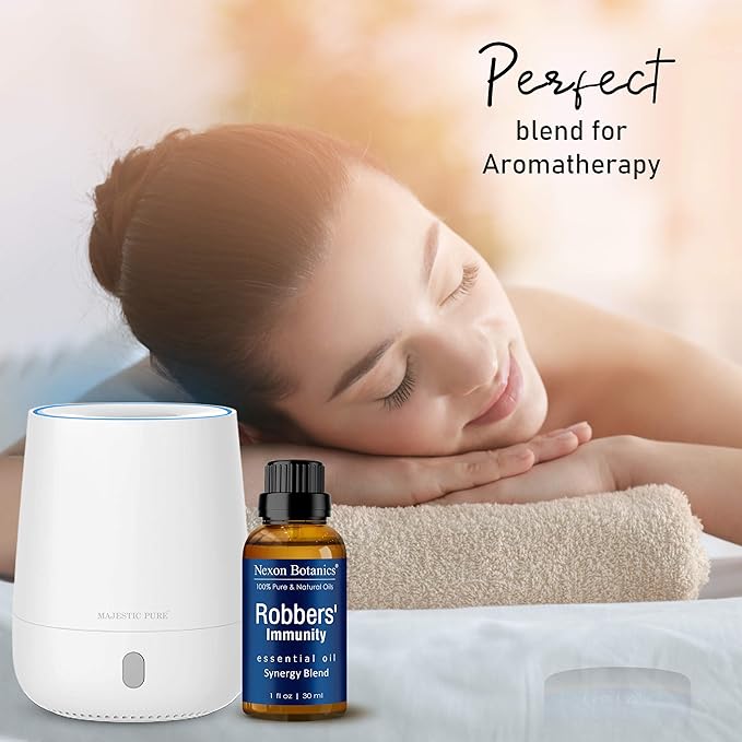 Robbers' Immunity Essential Oil Blend 30 ml - Immune Boost Aromatherapy for Diffusers - Natural Shield Against Germs - Nexon Botanics
