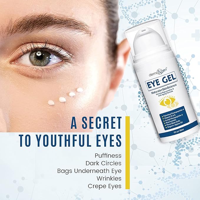 Eye Gel + Plant Stem Cells + Matrixyl 3000 + Arginine For Under And Around Eyes To Smooth Fine Lines, Eliminate Dark Circles, And De-puff Bags With Peptide Complex.