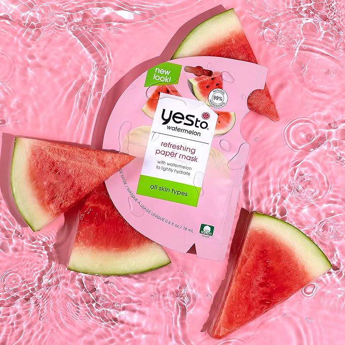 Yes To Avocado, Watermelon & Tomatoes Mask Variety Pack, Refreshing, Hydrating, & Detoxifying Masks Ideal For All Skin Types, With Antioxidants, Natural, Vegan & Cruelty Free, 3-Pack