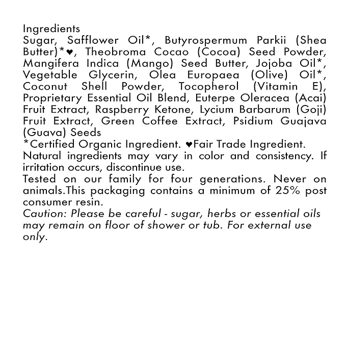 SheaMoisture Hand & Body Exfoliator SuperFruit Complex Exfoliating Scrub for Dry Skin with Shea Butter 12 oz