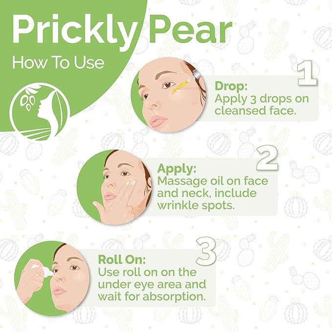 Fatima's Garden Prickly Pear Seed Oil - Organic Anti-Aging Serum, 50ml