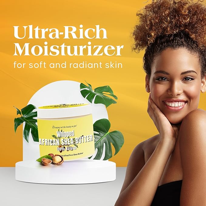 RA Cosmetics Pure Shea Butter, Unscented - 12oz | 100% Pure and Natural African Shea Butter for Men & Women - Handcrafted Moisturizer with Essential Vitamins for Radiant Skin, Thicker Hair & Soft Lips