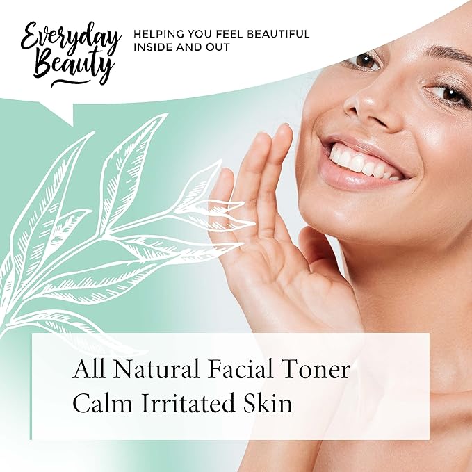 Tea Tree Water Facial Toner 16oz - All Natural Hydrating Spray Mist for Face and Hair - 100% All Natural Tea Tree Water Hydrosol with Fine Mist Cap