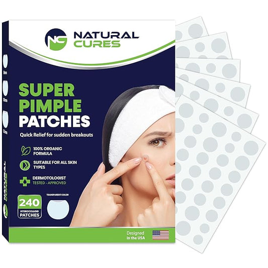 Dot Pimple Patches for Face – Hydrocolloid Acne Patches for Quick Zit Relief, Invisible Spot Stickers That Stay All Night, Gentle for All Skin Types, Oil-Free (240 Count)