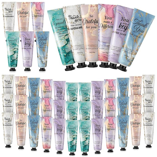 36pcs Mini Body Lotion Bulk Employee Appreciation Gifts in Bulk Mother's Day Travel Size Body Lotion Thank You Inspirational Gifts for Coworker Employees Team Women Moisturizing Staff