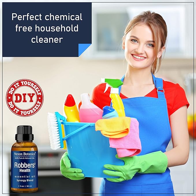 Robbers' Health Essential Oil Blend 30 ml - Immunity Boosting Thieves Oil - Natural Fighter Shield Against Germs - Nexon Botanics