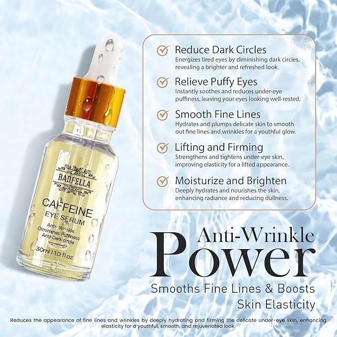 caffeine eyes serum,best eye serum,for anti aging,darc circles,r puffy eyes,1.0fl oz