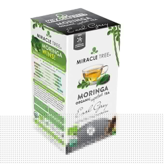 Miracle Tree - 12 Count of Organic Moringa Superfood Tea, 25 Individually Sealed Tea Bags, Earl Grey (Keto, Detox, Energy/Immunity Booster, Vegan, Gluten-Free, Organic, Non-GMO, Caffeine-Free)