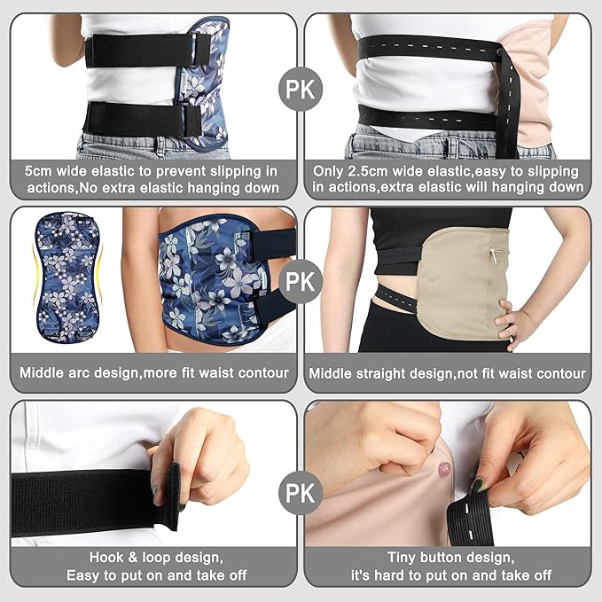 Langsprit Castor Oil Pack Wrap,Organic Cotton Castor Oil Packs for Liver Detox,Reusable Castor Oil Pads Pack Compress for Stomach,Castor Oil Packs Body kit L