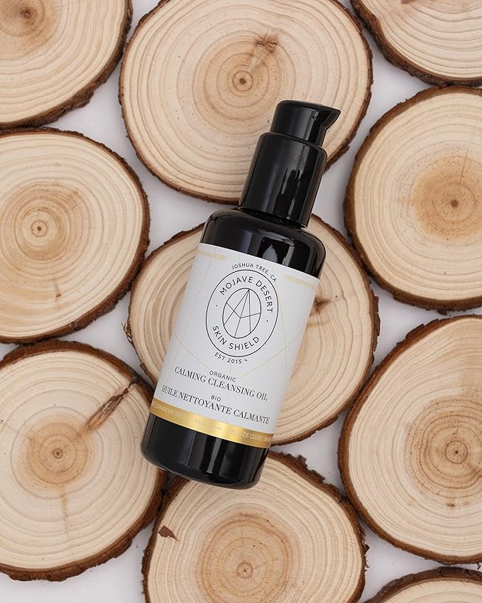 Mojave Desert Skin Shield Organic Calming Cleansing Oil, Deep Cleansing Oil, Facial Cleansing Oil, Cleanses without Clogging Pores, Oil Cleanser, All Skin Types, Non-Irritating