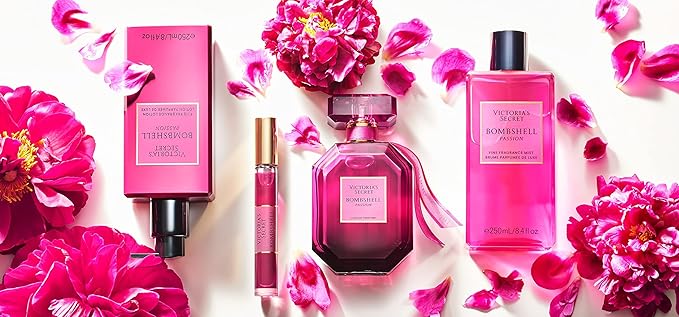 Victoria's Secret Bombshell Passion Fragrance Body Lotion, Notes of Sparkling Cassis, Queen Peony & Fuchsia Rose (8.4 oz)