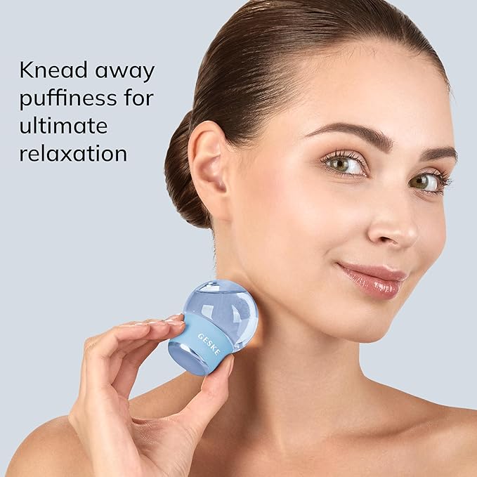 SmartAppGuided™ Cool & Warm Face & Body Massager | 7 in 1 | Multifunctional Massager | Face & Body | Battery-free Cooling & Warming | Firms, Relaxes & De-Puffs Skin | Globular Design