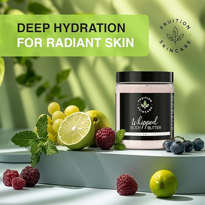 Body Butter for Women and Men - Body Glaze With Fruit Extracts and Fruit Oils - Non Greasy And For All Skin Types - Award Winning Lab and Cruelty Free