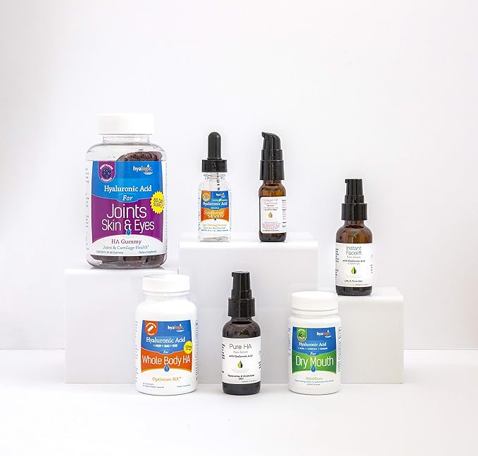 Hyalogic Hyaluronic Acid Gummies Mixed Berry Flavor HA Gummies – Gluten-Free Gummy Vitamins for Adults - HA Supplement for Skin & Eyes (30 Count)