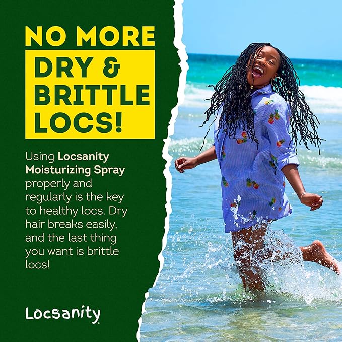 Locsanity Rosewater and Peppermint Daily Moisturizing Spray – Jumbo Size Hydrating Dreadlock Spray to Nourish The Scalp and Protect Hair from Oil and Buildup (32oz)