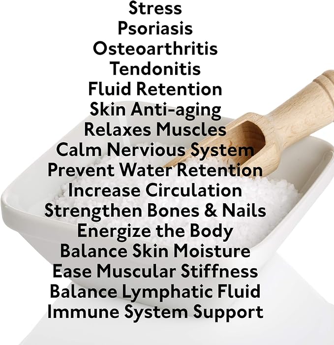 One With Nature 100% Pure Dead Sea Salt, 5Lb - Fine Bath Salts for Soaking, Body Exfoliator, Acne Treatment, 21 Essential Minerals, Fragrance-Free, for Men, Women, Children. Helps Skin Conditions