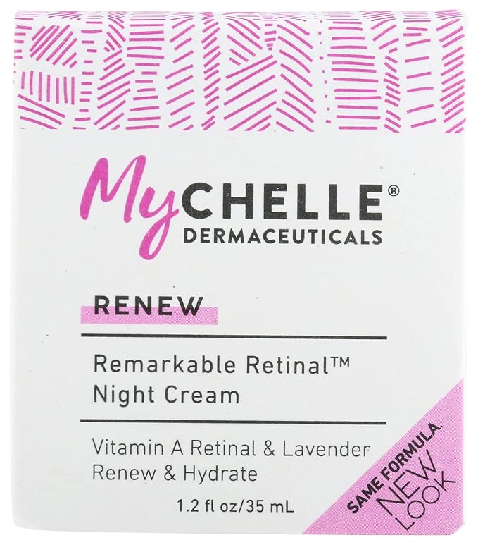 MyCHELLE Dermaceuticals Remarkable Renew Retinal Night Cream, Vegan, Cruelty Free, Non GMO, 1.2 Fluid Ounce (Pack of 1)