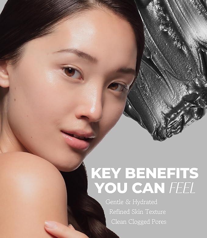 Charcoal Cleansing Balm, All in One Nourishing, Hydrating Makeup Melting Remover for Dry & Sensitive Skin, Korean Beauty Face Wash Cleanser 3.38 fl.oz