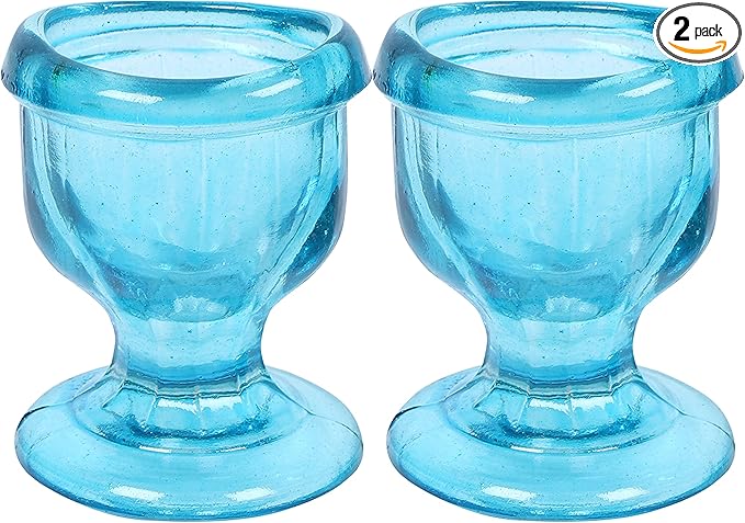 Glass Eye Wash Cup with Engineering Design to Fit Eyes for Effective Cleansing Superior, Smooth Edge,Snug Fit- with Storage Container Soothing Relief from Allergens, Irritants, Makeup, Dust, Dry Eyes
