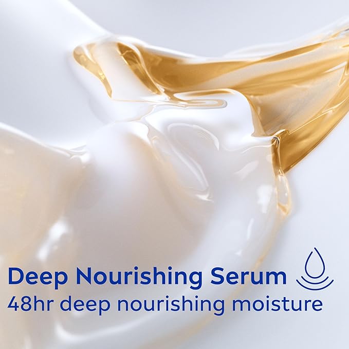 NIVEA Cocoa Butter Body Lotion with Deep Nourishing Serum, Cocoa Butter and Vitamin E, 48-Hour Moisturizing Body Lotion for Dry Skin, Nourishes Dry Skin for Visible Radiance, 16.9 Fl Oz Pump Bottle