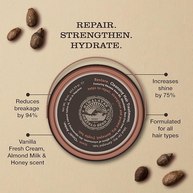 Tweak'd by Nature - Restore Cleansing Hair Treatment, Paraben and Sulfate Free, Damaged Hair Treatment, Shampoo, Conditioner, Detangler, Intensive Hydrating Solution and Shine Serum (16oz)