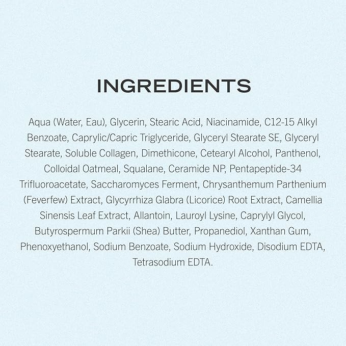 First Aid Beauty - Firming Collagen Cream with Peptides & Niacinamide, Ultra-Rich Plumping Moisturizer, Hydrates & Visibly Firms, Non-Comedogenic, Safe for Sensitive Skin, 3.5 oz