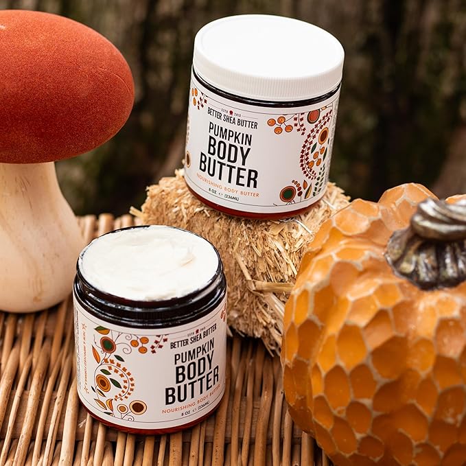 Pumpkin Body Butter with Organic Shea Butter | Pumpkin Spice Lotion for Women | Non Greasy Body Cream | Fall Body Care Favorite with Pumpkin Spice Scent