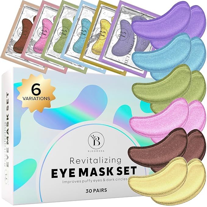 Variety Under Eye Patches (30 Pairs) Under Eye Patches for Dark Circles and Puffy Eyes, Under Eye Mask, Eye Care, Puffy Eyes Treatment, Eye Masks Bulk, Bachelorette Party Favors