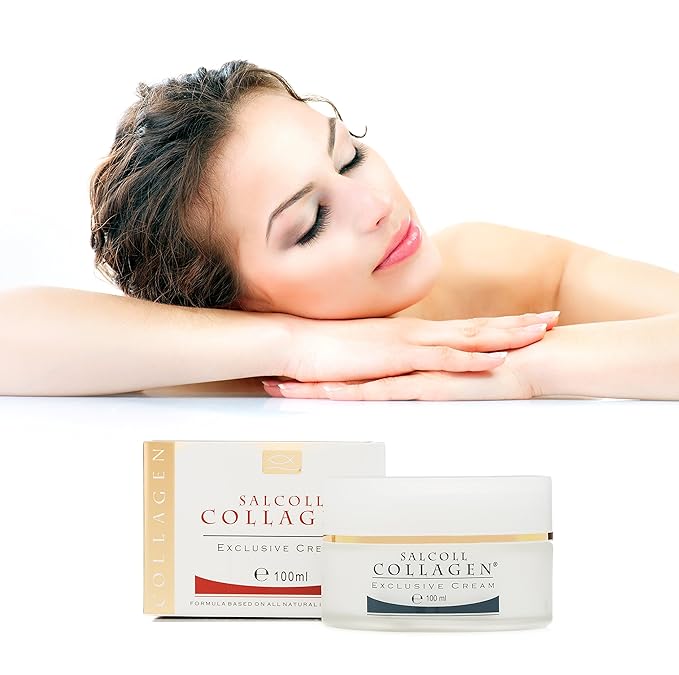 Collagen - Anti-Aging Marine Collagen Face Cream - Firming Moisturizer for Fine Lines & Wrinkles, Day & Night Treatment, All Skin Types, 100 ml. Jar