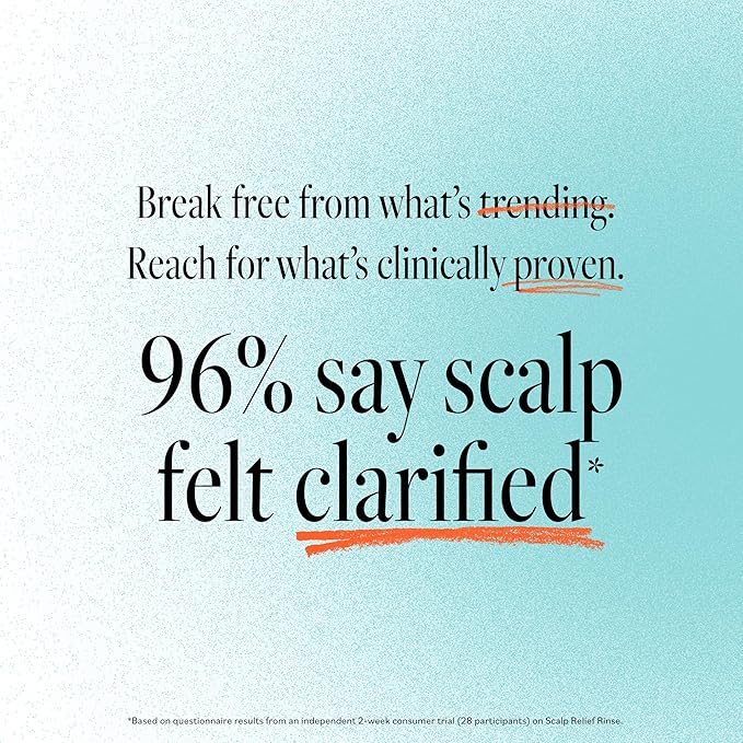 DERMA-E Scalp Exfoliating Rinse, Clarifying Rescue for Scalp Relief, Color-Safe pH Balance and Dandruff, 4 fl oz