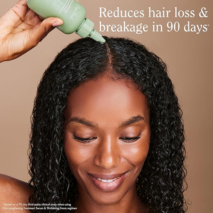 Rizos Curls Hair Lengthening Treatment Serum, Fortifies At Root for Healthy Scalp Microbiome Promoting Length, Supportes Longer Stronger Hair, 4.2 oz