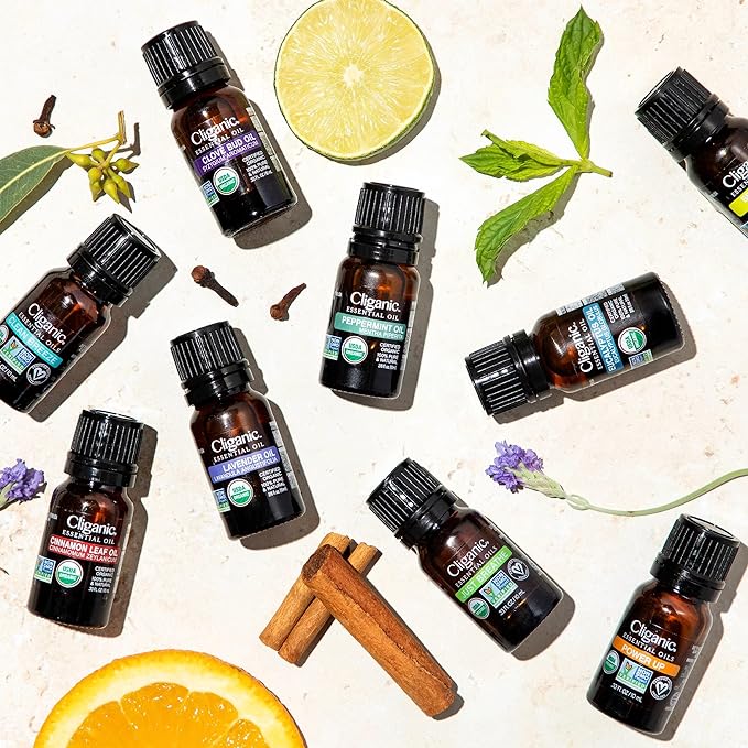 Cliganic in The Wild Essential Oil Blend - Organic, Natural Aromatherapy Oil for Diffuser Steam Distilled | Non-GMO Verified