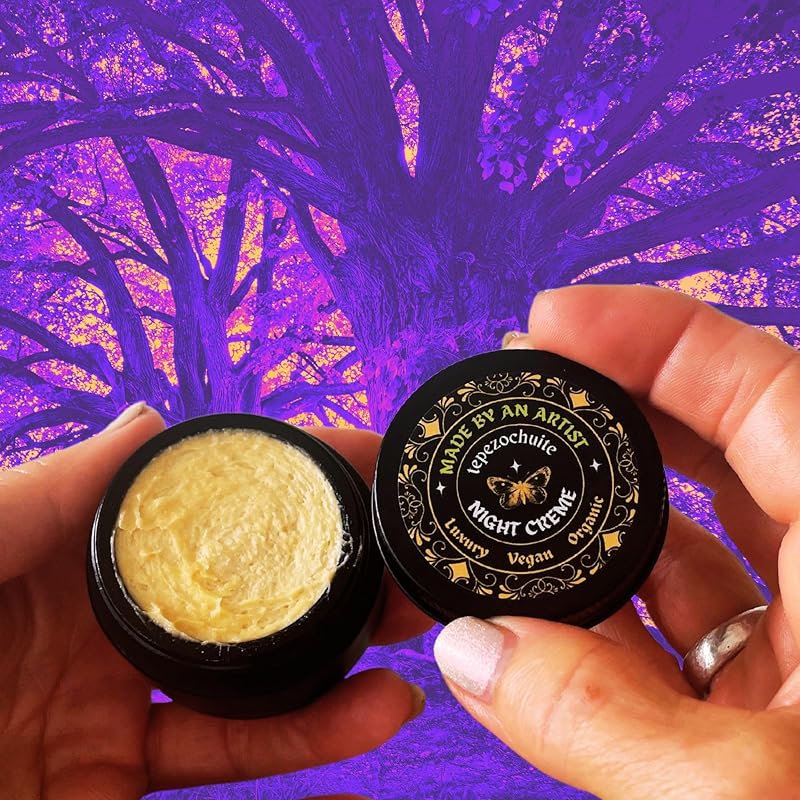 Tepezcohuite Face and Body Night Crème Organic Vegan Hydrating Anti Aging Skin Conditioner - 1 oz