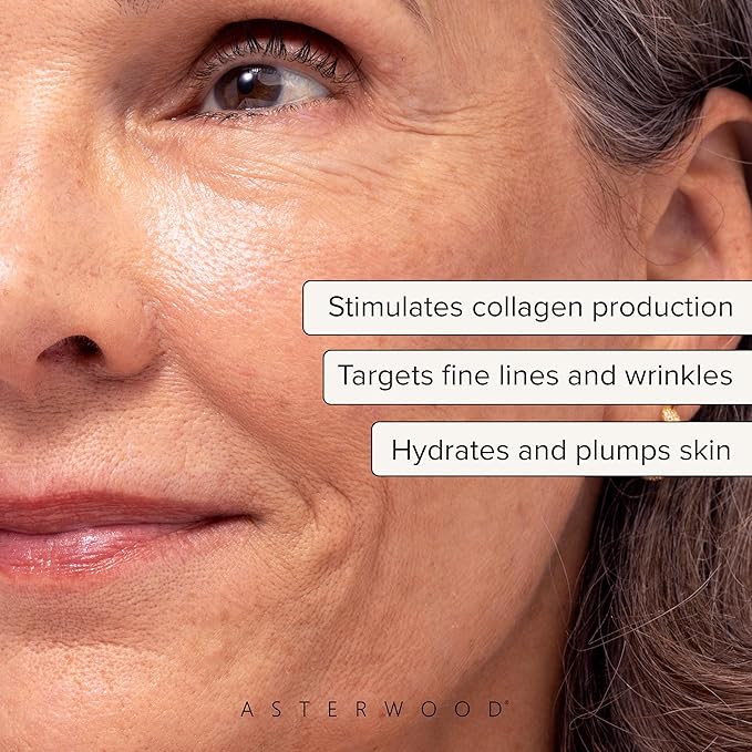 Asterwood Triple Repair Matrixyl 3000 + Argireline + Hyaluronic Acid + Vitamin C Serum for Face - Anti-Aging, Collagen Boosting, Hydrating - Fragrance-Free - 4 Fl Oz