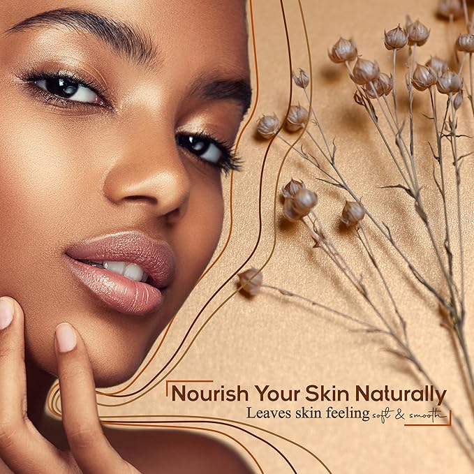 Flaxseed Oil 4 fl. oz. Unrefined Cold Pressed 100% Pure Natural Carrier For Skin, Face, Body Moisturizer, and Hair Growth.