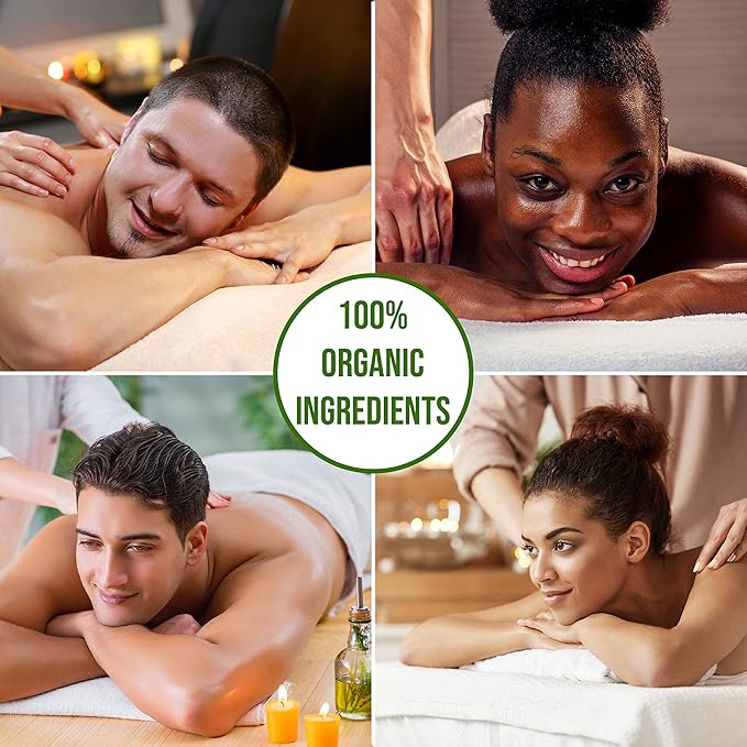 Organic - Edible Floral Sensual Massage Oil for Couple - Smooth Body Glide| No Stain & Non-Sticky | with Fractionated Coconut Oil, Lavender & Orange Blossom Oil | Nourish & Moisturise Skin