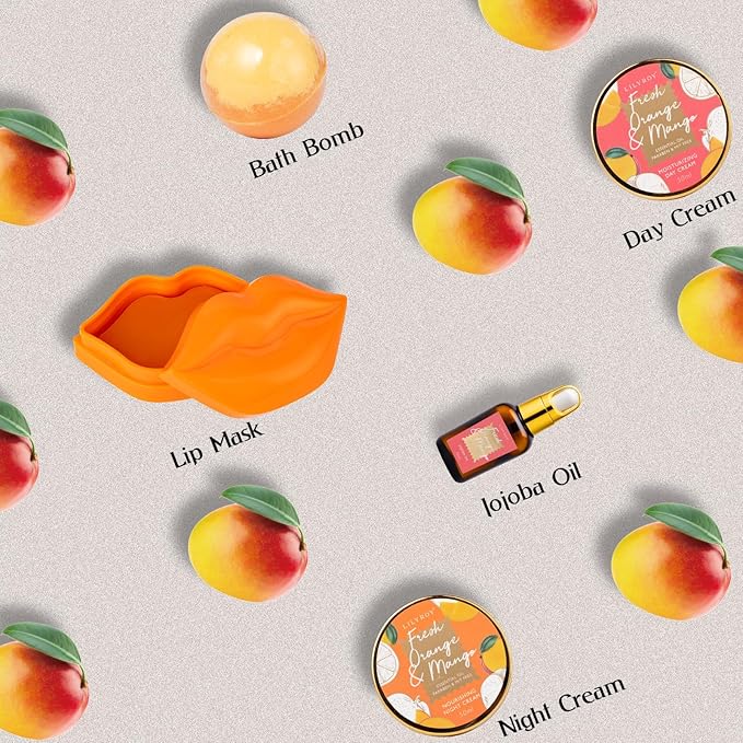 Mother's Day Gift for Mom - Luxury 19-Piece Tropical Spa Gift Set for Women, Bath & Body Care Kit with Shower Gel, Makeup Bag | Christmas, Valentine's, Birthday, Relaxation Gift for All Occasions