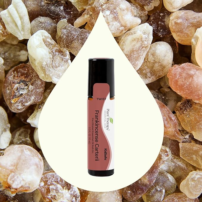 Plant Therapy Frankincense Carterii Essential Oil 100% Pure, Pre-Diluted Roll-On, Natural Aromatherapy, Therapeutic Grade 10 mL (1/3 oz)